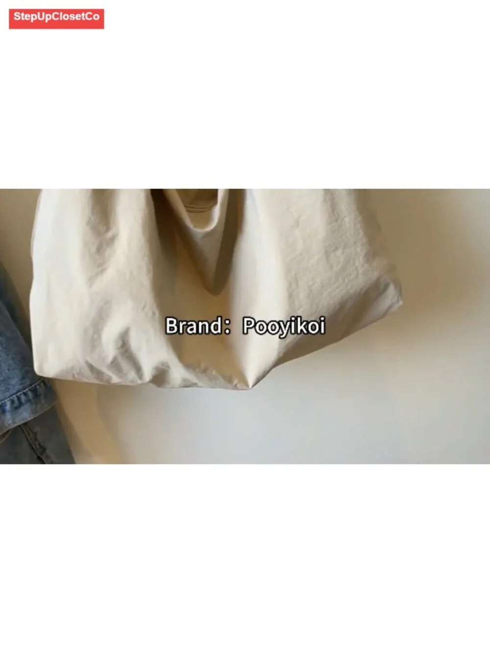 Large Slouchy Hobo Shoulder Bag Nylon Tote with Zipper Multi-Pocket for Women